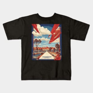 Queanbeyan Australia Vintage Travel Poster Tourism Kids T-Shirt